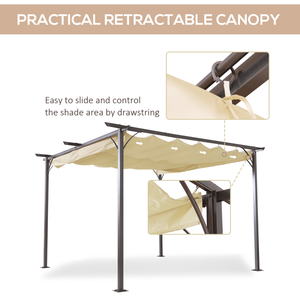 Outdoor Retractable Pergola Canopy & Gazebo for Enhanced Sun Coverage - Product Image 4
