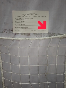 ตาข่ายแบดมินตัน HDPE ไนลอน ยี่ห้อ Anit Brid Net 18 ชั้น ขนาดตาข่าย 37 มม. สำหรับแบ่งสนามฝึกซ้อมกลางแจ้งและแข่งขัน  ตาข่ายแบดมินตัน HDPE ไนลอน ยี่ห้อ US 18 ชั้น - Product Image 5