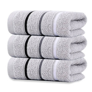 Juego de 3 Toallas Faciales de Algodón y Bambú, Gruesas, Suaves, Absorbentes, Delicadas con la Piel, para Uso Diario en el Hogar, para Adultos y Niños, 28.35x13 pulgadas/72x33 cm - Product Image 1