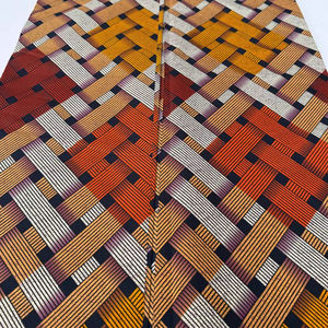 Tissu en coton Ankara imprimé wax africain de Kinshasa de qualité supérieure avec motif tissé à mémoire de forme pour vêtements et confections sur mesure - Product Image 1