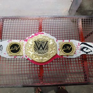 American <b>WWE</b> Championship <b>belts</b> Gold Plated for Women Wrestling Title - Product Image 6