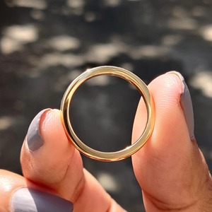 Solid Gold <b>Plain</b> Popular Comfort Fit Wedding Band Crafted Simply For Women 10K 14K 18K 22K Gold Options - Product Image 5
