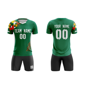 Ensemble de maillots de foot respirants et à séchage rapide, vêtements de sport, maillot et short de foot pour les clubs jeunes et les équipes scolaires - Product Image 1