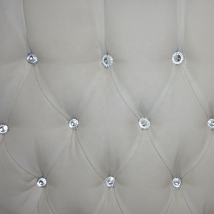 Tête de lit style français Tête de lit rococo Tête de lit classique dorée Lit en bois rembourré en soie et polyester pour meubles de chambre à coucher - Product Image 5