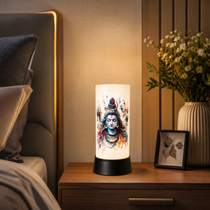 Lampe de table LED aquarelle Lord Shiva, veilleuse spirituelle, lampe de chevet en acrylique, décoration de méditation pour la maison, cadeau décoratif, éclairage - Product Image 4