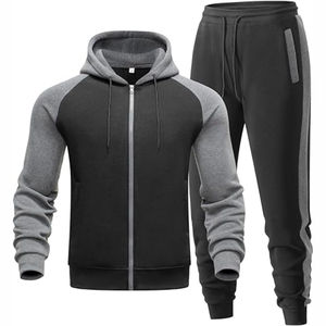 Wholesale <b>Retro</b> Men's Windbreaker Set Two Piece Color Block <b>Tracksuit</b> Unisex Vintage Jogging Suit Waterproof Sportswear Outfit - Product Image 1
