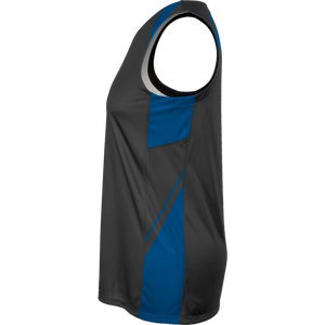 Camiseta Deportiva sin Mangas con Cuello en V para Mujer, Absorbente de Humedad, Ajustada, de Poliéster, para Todas las Temporadas, Color Sólido - Product Image 5