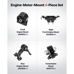 Juego de 4 Soportes de Motor y Transmisión Compatibles con Chrysler Town Country 3.6L V, 2011-2016, Repuesto - Product Image 2