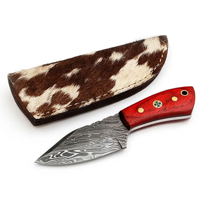 Customizable Stainless Steel Hunting <b>Knife</b> with Comfortable Handmade Curved Skinner <b>Knife</b> with <b>Bone</b> <b>Handle</b> & Leather Sheath - Product Image 1