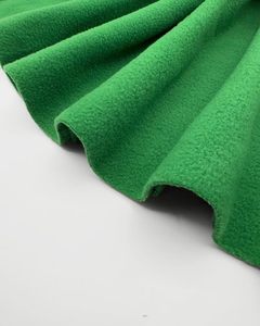 Green Polar Fleece Fabric Solid Color Soft Warm Anti-Pilling Knitted Rectangular Home Use Winter Style Simple Machine Wash - Product Image 1