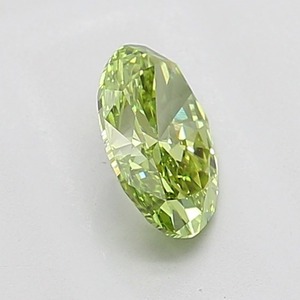 Diamant vert ovale fantaisie de 0,90 ct, clarté VS1, certifié, diamant vert de luxe - Product Image 2