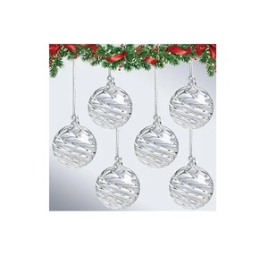 Christmas Ball Ornaments, 4pc <b>Set</b> Red Shatterproof Christmas Decorations Tree Balls for <b>Xmas</b> Trees Wedding Party Holiday - Product Image 2