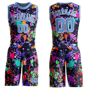 Tenue de basketball personnalisée, design rouge, maillot sublimé, logo, numéro, ensemble d'uniformes de basketball réversibles - Product Image 2