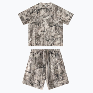 OEM Service Summer Wear Breathable T-Shirt And Shorts <b>Set</b> For Men Cotton Made Wholesale Men T-Shirt And Shorts <b>Set</b> - Product Image 3