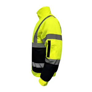 Hi Vis <b>Reflective</b> Safety Vest <b>Men</b> High Visibility ANSI Class 2 Waterproof Safety <b>Jacket</b> Winter Workwear Sweatshirt Custom Logo - Product Image 3