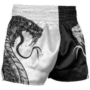 กางเกงมวยไทยสีขาวคุณภาพดีที่สุดสำหรับผู้ชาย กางเกงมวย MMA ยืดหยุ่น ระบายอากาศ แห้งเร็ว เอวยางยืด สกรีนโลโก้ได้ ใส่สบาย - Product Image 1