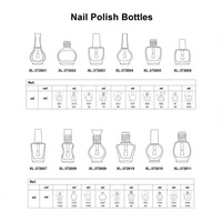Flacons cosmétiques élégants en plastique transparent pour vernis à ongles, huiles essentielles et sérums de beauté, disponibles au prix d'usine