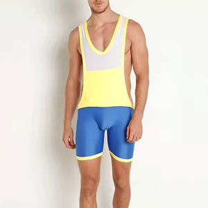 Singlet de Lucha Unisex Morado Ajustado 100% Poliéster Elástico con Logotipo Frontal Estampado por Descarga, Ropa Deportiva de Combate, Talla Adulto 140g - Product Image 4