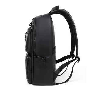 Vintage PU Leather <b>Backpack</b> 15 Inches Waterproof Softback with Diamond Lattice Pattern Unisex Outdoor Hunting Bag - Product Image 4