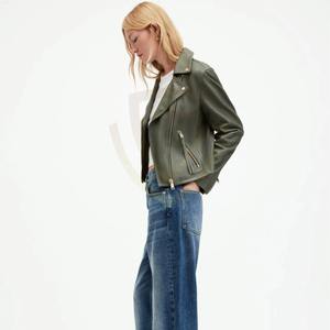 Chaqueta de Cuero PU Acolchada y Transpirable de Alta Calidad al por Mayor para Mujer, Chaquetas de Piel de Oveja a la Moda para Mujer - Product Image 4