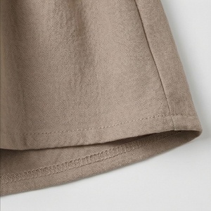 Women <b>Elastic</b> Waist A-Line Mini <b>Skirt</b> Solid Color Ruffles Casual Style Woven Fabric All Seasons Wear - Product Image 6