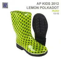 AP <b>Kids</b> <b>Rain</b> <b>Boots</b>-Lemon Polkadot PVC Waterproof Anti-Slip Cute Durable <b>Boots</b> for Children - Product Image 2