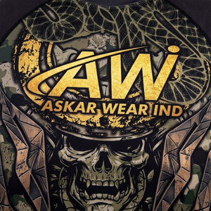 Askar Wear Ind <b>Men's</b> Short Sleeve Rash Guard Sublimation Print Quick Dry Athletic <b>Shirt</b> Back Logo Camouflage <b>Skull</b> Design - Product Image 4
