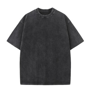 T-shirt Oversize Premium Délavé à l'Acide, Style Urbain, Impression Personnalisée, Coton Épais, Vente en Gros S - Product Image 5