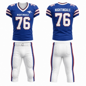 Tenue d'entraînement de football américain nouveau style, service OEM, design unique, uniforme de football américain, vêtements d'équipe de football américain - Product Image 1