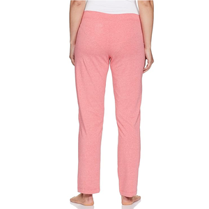 Pantalon décontracté droit taille haute élastique bleu grande taille pour femme 100 % coton anti-plis séchage rapide respirant longueur complète BD - Product Image 3