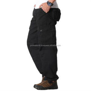 Factory Manufacturer Wholesale Blank Multi Pockets Custom Nylon Track Pant Baggy Cargo Pants <b>Men</b> - Product Image 3