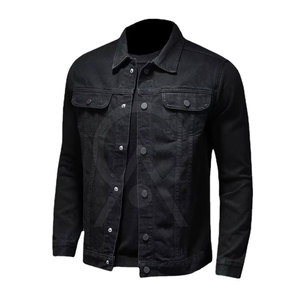 Oversized Men's Jeans <b>Jacket</b> Front Logo Breathable Eco-Friendly 100% Cotton Casual <b>Lightweight</b> Outdoor Streetwear Winter <b>Jacket</b> - Product Image 4