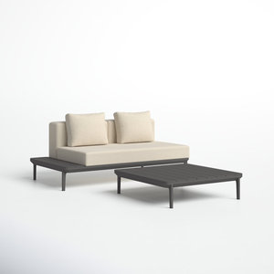 Filmore 2-<b>Person</b> Garden Sets Comfortable Patio Conversation Sets with <b>Cushions</b> - Product Image 5