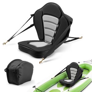 Sedile Universale per Paddle Board e Kayak, 1 Pezzo, Spessore 2,6 Pollici, con Supporto Lombare, Cuscino Imbottito Morbido Sit-Top con Borsa Portaoggetti - Product Image 1