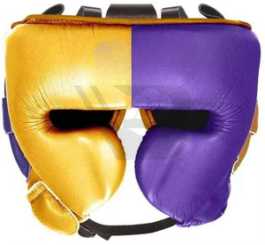 Ensemble de boxe MMA bleu et blanc neuf, gants de boxe en cuir véritable de haute qualité, personnalisables, évacuation de l'humidité, fermeture à lacets - Product Image 4