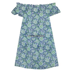 Vestido Corto Sexy con Estampado a Mano y Hombros Descubiertos para Mujer, en Oferta - Product Image 5