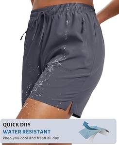 Women's 5 Hiking Shorts UPF 50+ Breathable Quick Dry Lightweight Athletic Running Golf Summer Casual <b>Drawstring</b> Ruffles Pockets - Product Image 5