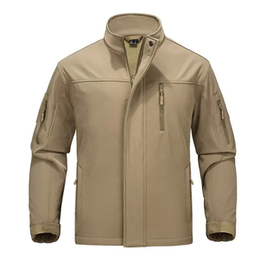 Private <b>Label</b> Hiking Clothing Breathable Outdoor Performance Workwear Coat Cheap Price Waterproof Khaki Softshell Jacket Seller - Product Image 3