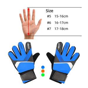 Gants de gardien de but en gros, adhérence en latex, respirants, antidérapants, gants de football professionnels pour jeunes 5 # 6 # 7 # - Product Image 6