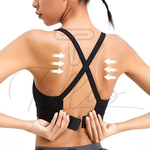 Made in Pakistan Women's Plus Size High Support Sports Bra with Front Logo Spandex/Polyester Active Wear OEM Service - Product Image 4