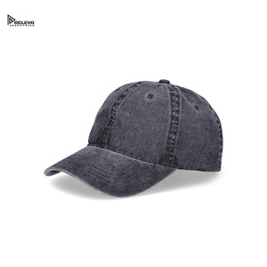Gorra de Béisbol de Mezclilla de Alta Calidad, 6 Paneles, Ajustable, de Algodón Lavado, Unisex, Casual, Color Sólido, Talla Adulto 58-60CM - Product Image 1