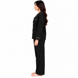 Ensemble de pyjamas pour femmes en gros, pyjamas boutonnés, vêtements de nuit confortables et doux, vêtements d'intérieur, fabricant sur mesure - Product Image 3