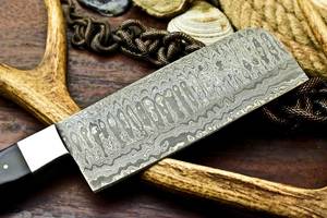 Handmade Damascus Steel Cleaver Customizable Wood Handle Personalizable DIY Grade Ambidextrous Modern <b>Kitchen</b> <b>Knife</b> - Product Image 3