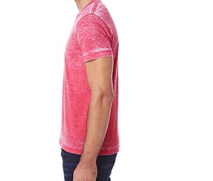 Camiseta Casual de Manga Corta para Hombre, Color Rojo Sólido, Cuello Redondo, Corte Regular, 100% Algodón Jersey, Transpirable - Product Image 3