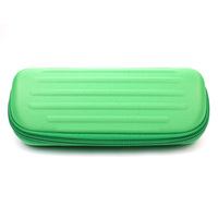 Étui à lunettes rectangulaire portable ultra-léger et doux, style simple et solide, avec fermeture éclair, en EVA protecteur