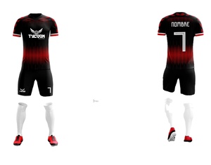 Uniforme de Football léger de haute qualité, entièrement personnalisé, vêtements de sport, maillots de Football/Shorts, uniforme de Football sublimé - Product Image 1