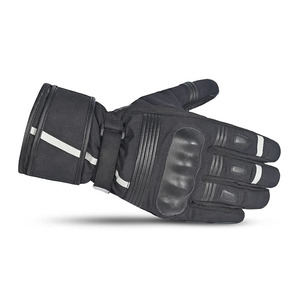 Nayab Industries Unisex Genuine Cowhide Leather Polyurethane <b>Touch</b> <b>Screen</b> Waterproof Non-Slip Breathable Full Racing <b>Gloves</b> - Product Image 3