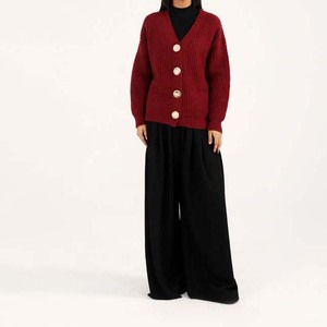 Women Knitted <b>Cardigan</b> V Neck <b>Long</b> Sleeve Solid Color <b>Button</b> Front Casual Autumn Wear Sweaters Women's <b>Cardigans</b> Knitwear - Product Image 6