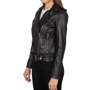 Veste de costume pour femme à manches longues, en similicuir, à franges, courte, pour l'automne, veste double couche - Product Image 4
