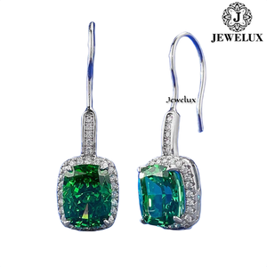 High Quality Jewelux Natural VVS Diamond <b>Stud</b> Earrings 925 Sterling <b>Silver</b> Rhodium Plated IGI Certified Trendy Wedding Earrings - Product Image 6